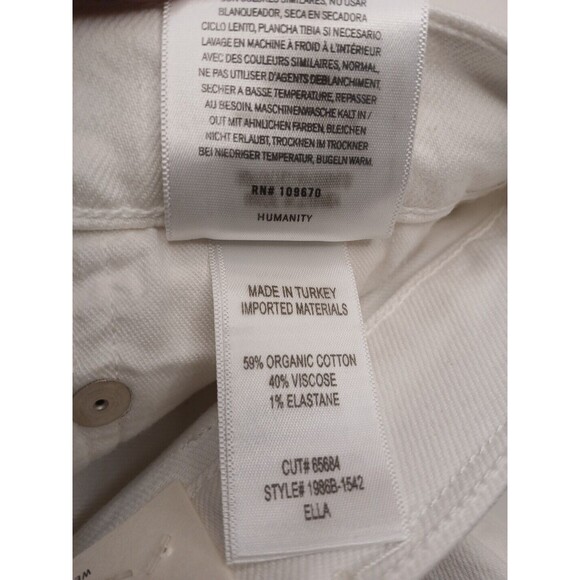 NWT Citizens Of Humanity Sz 24 White Ella Mid Rise Slim Crop Jeans Soft Stretch - Picture 13 of 16